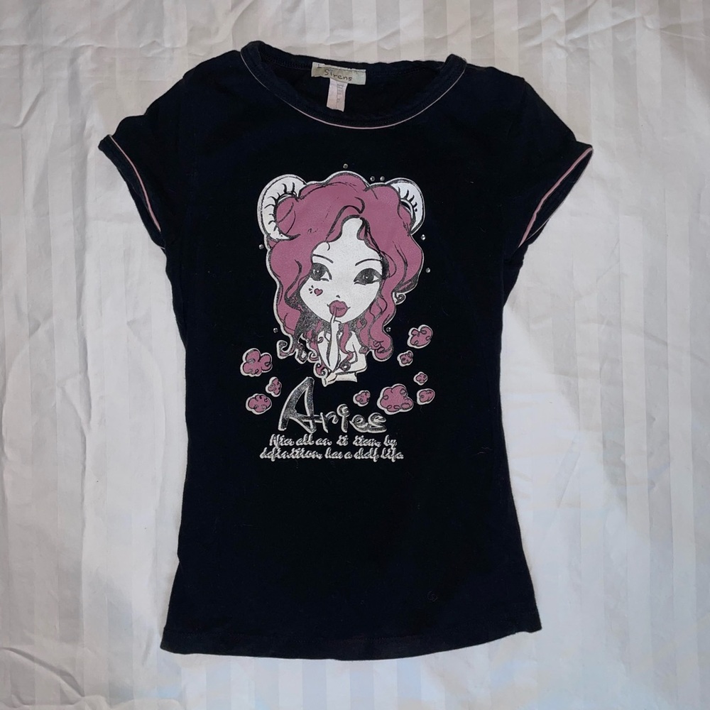 Very Rare vintage aries graphic tee y2k